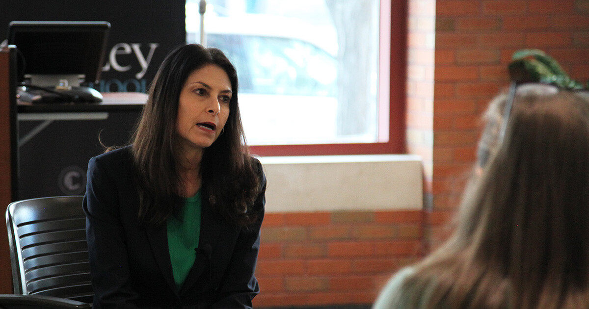 Michigan Attorney General Dana Nessel meets with Cooley Law School students