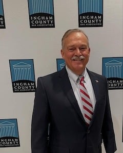 Michael McDaniel was awarded the Theodore W. Swift Civility Award during the 130th annual Ingham County Bar Association Annual Dinner