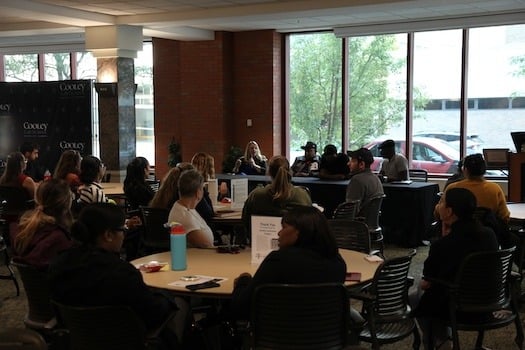 Exonerees Kenneth Nixon and Darrell Siggers; and Duane Williams, whose conviction was vacated in 2024, were panelists during Cooley Law School’s Wrongful Conviction Day discussion