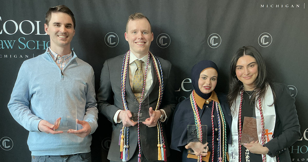 Cooley Law School Holds Spring Honors Convocation in Lansing