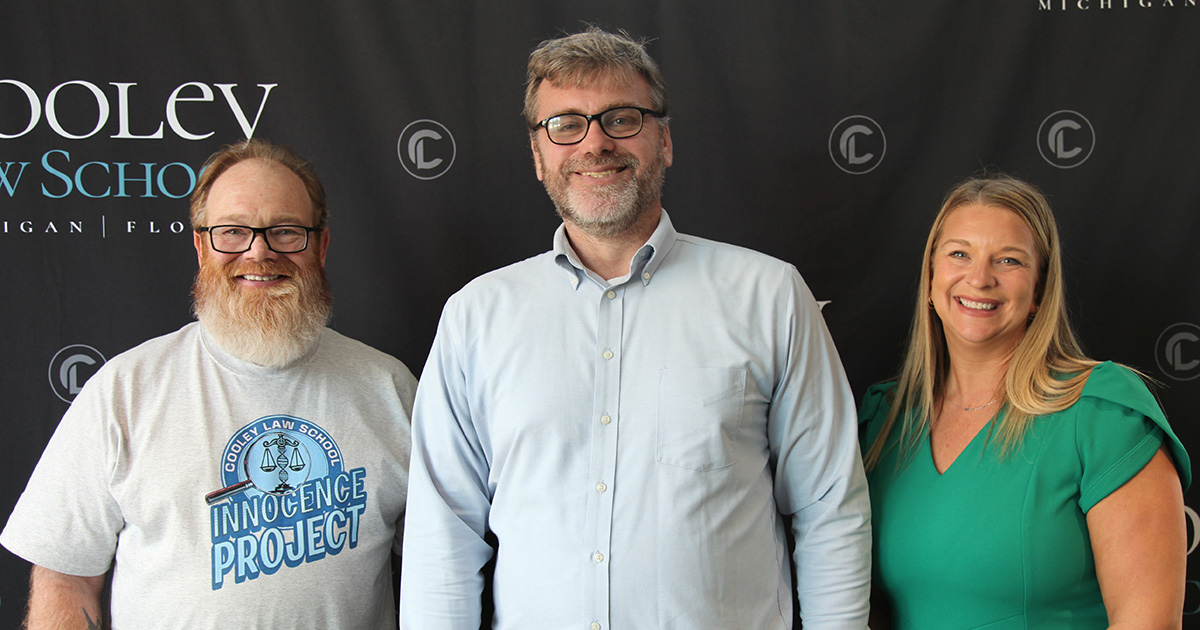 Cooley Law School Innocence Project Hosts Author Nathan Goetting for Insightful Discussion on Wrongful Convictions